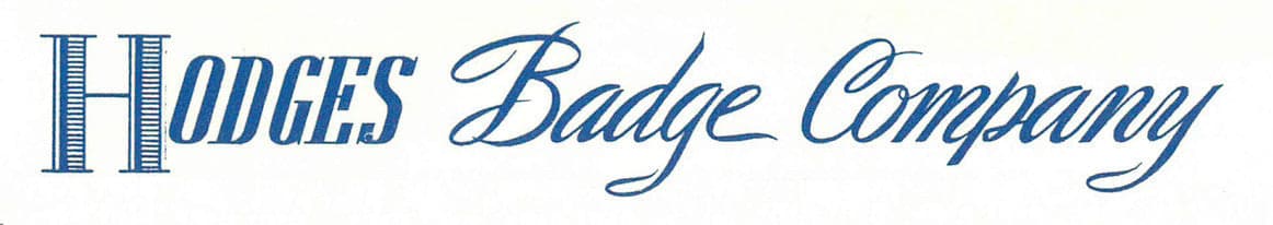 Hodges Badge Company logo from the 1940s