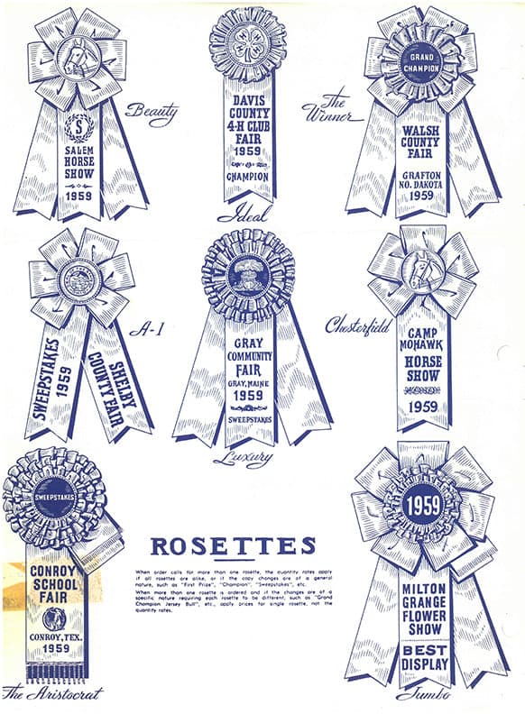 1959 Hodges rosette flyer
